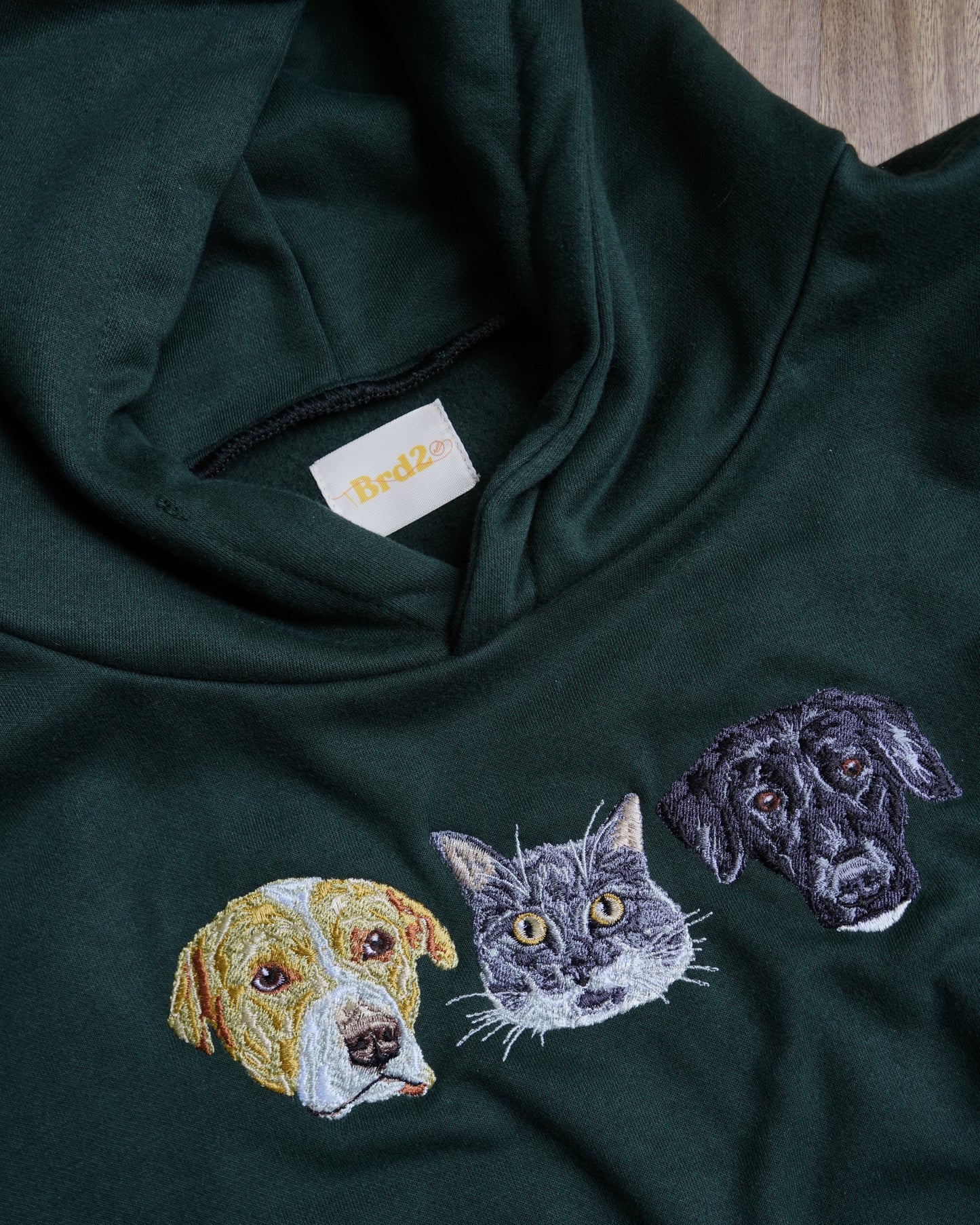 Hoodie personalizado con mascotas en realismo