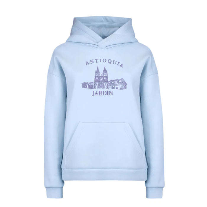 Hoodie bordado con Jardín, Antioquia