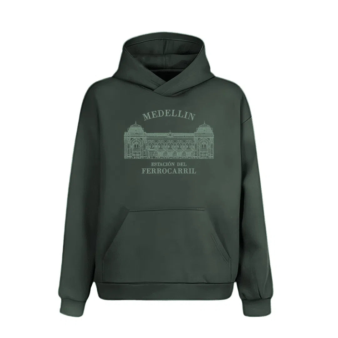 Hoodie estación del ferrocarril de Antioquia