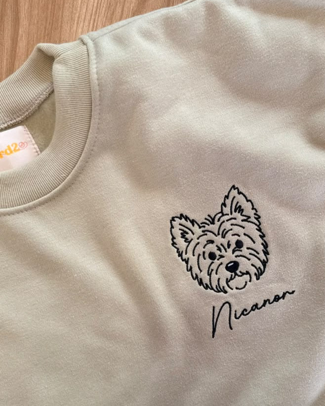 Buso personalizado con mascota en líneas