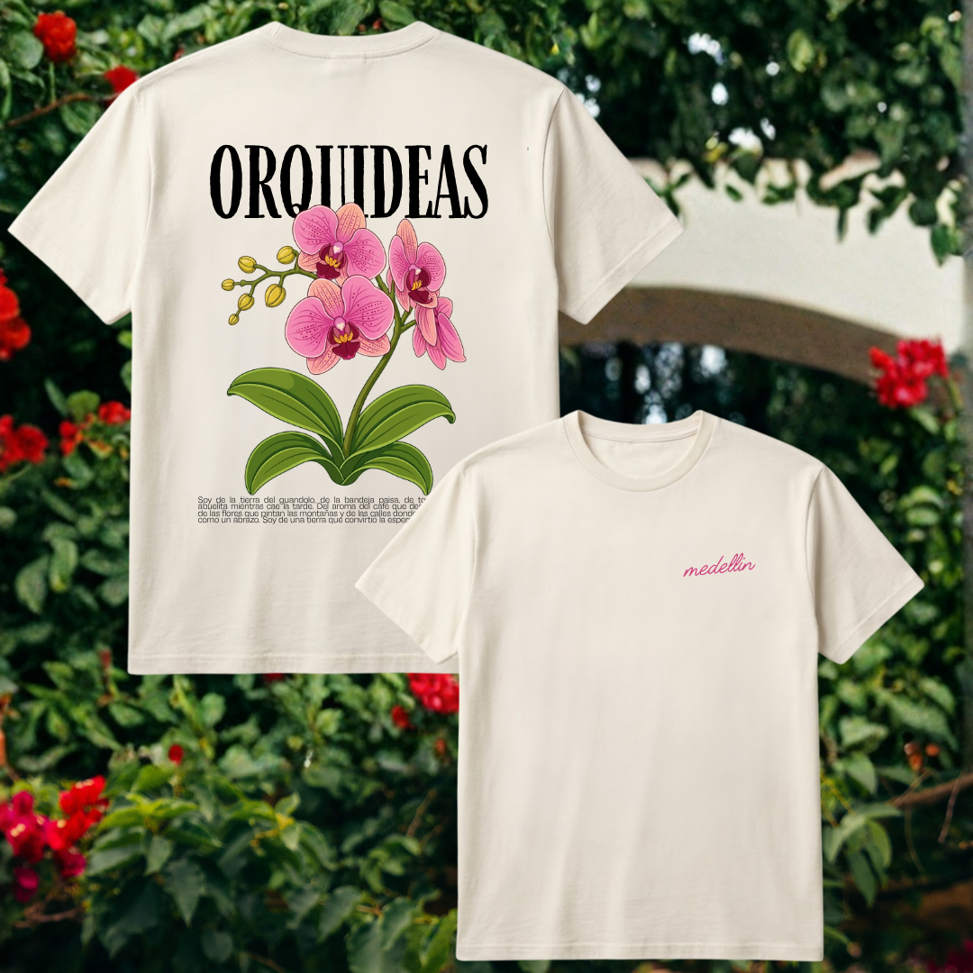 Camiseta - Orquídeas - camiseta estampado BRD2, Medellín Colombia