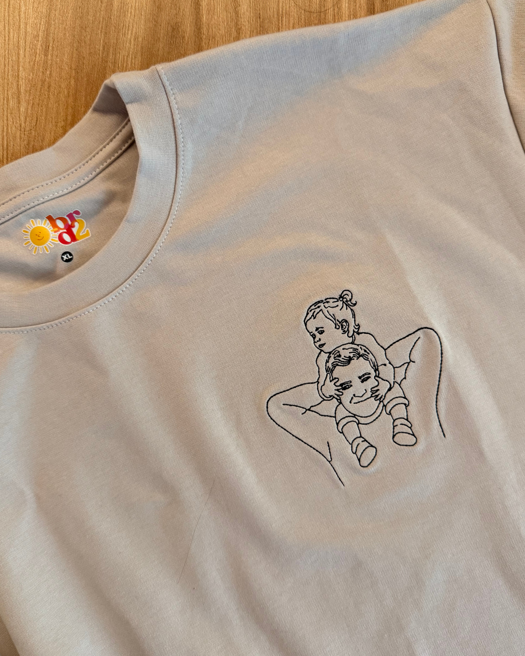 Camiseta bordada con foto