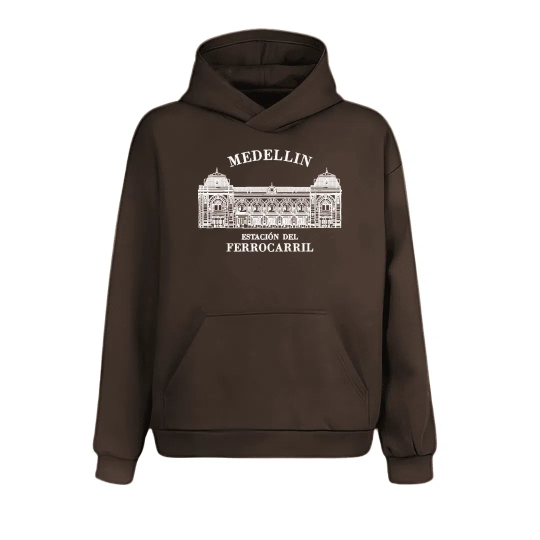 Hoodie estación del ferrocarril de Antioquia