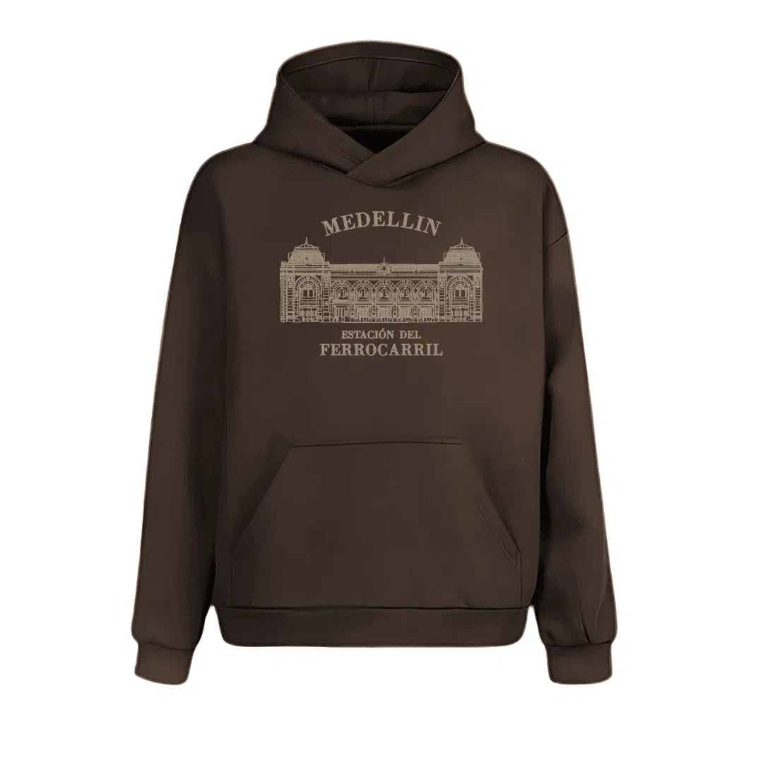 Hoodie estación del ferrocarril de Antioquia