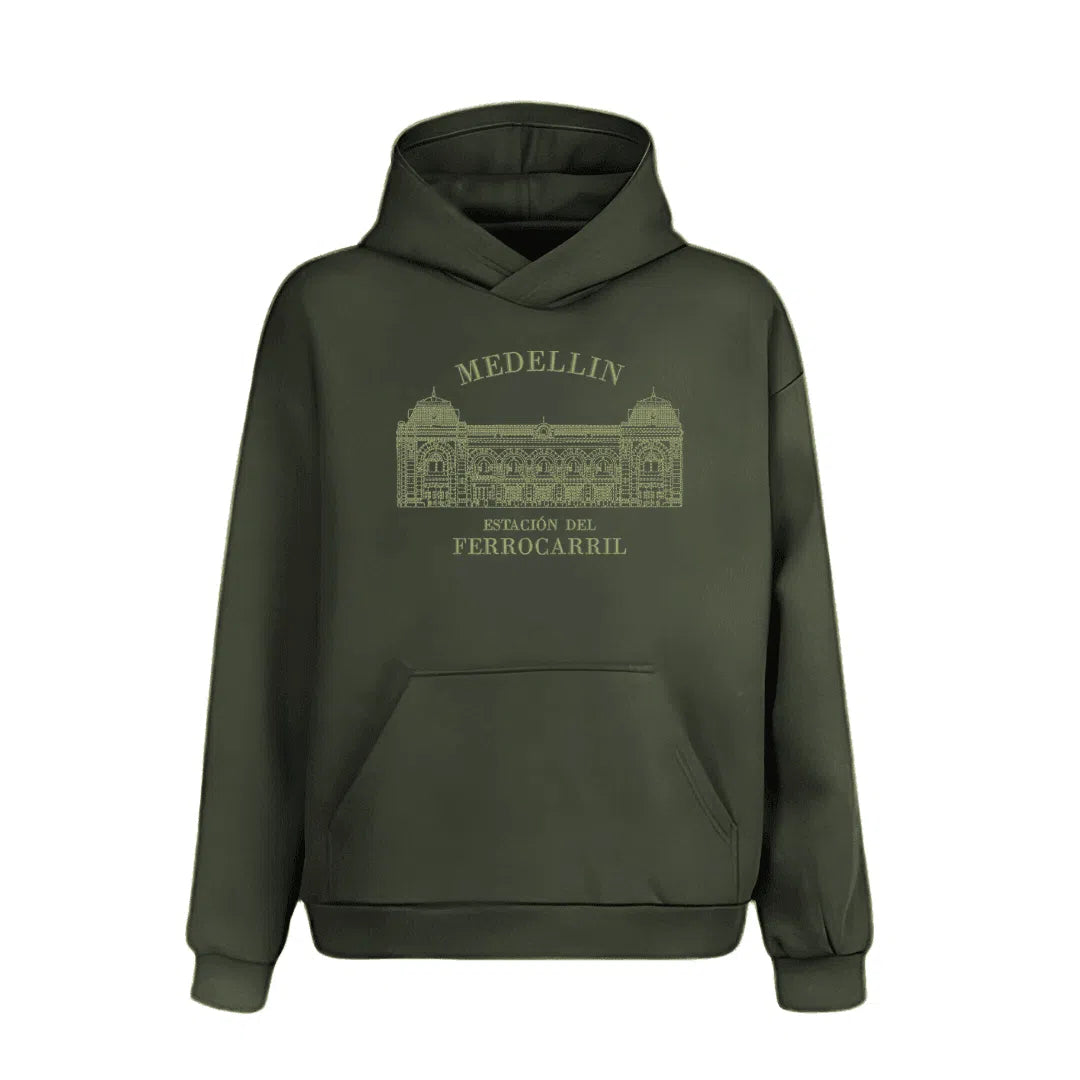 Hoodie estación del ferrocarril de Antioquia