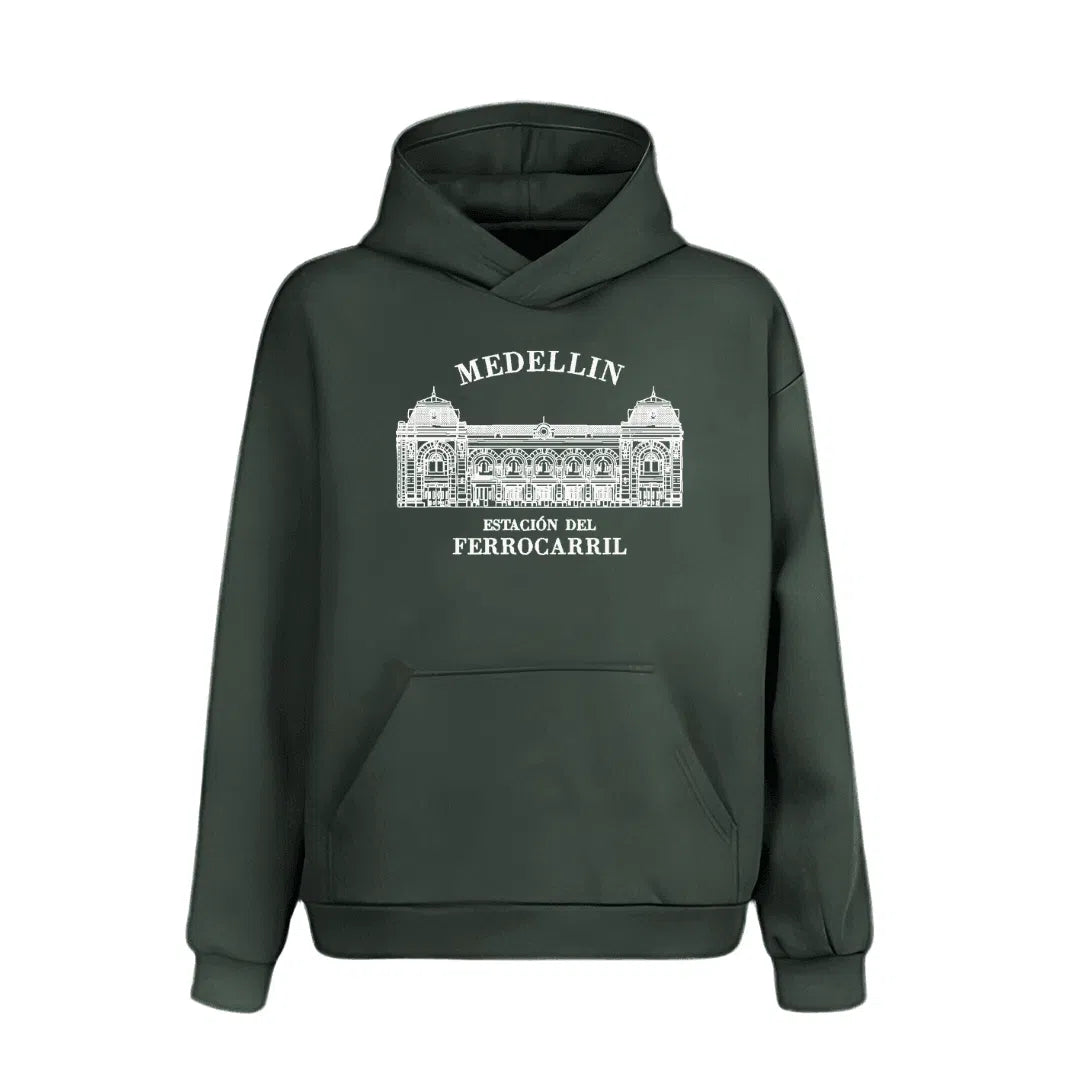 Hoodie estación del ferrocarril de Antioquia