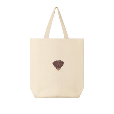 Totebag bordada con labrador chocolate - totebag bordado BRD2, Medellín Colombia