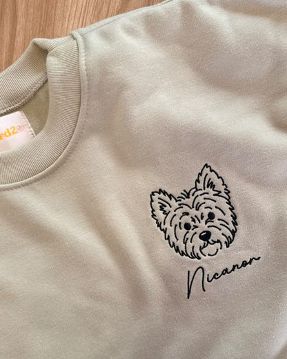 Buso personalizado con mascota en líneas