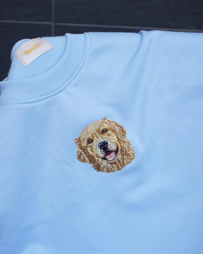 Buso bordado con golden retriever - buso bordado BRD2, Medellín Colombia