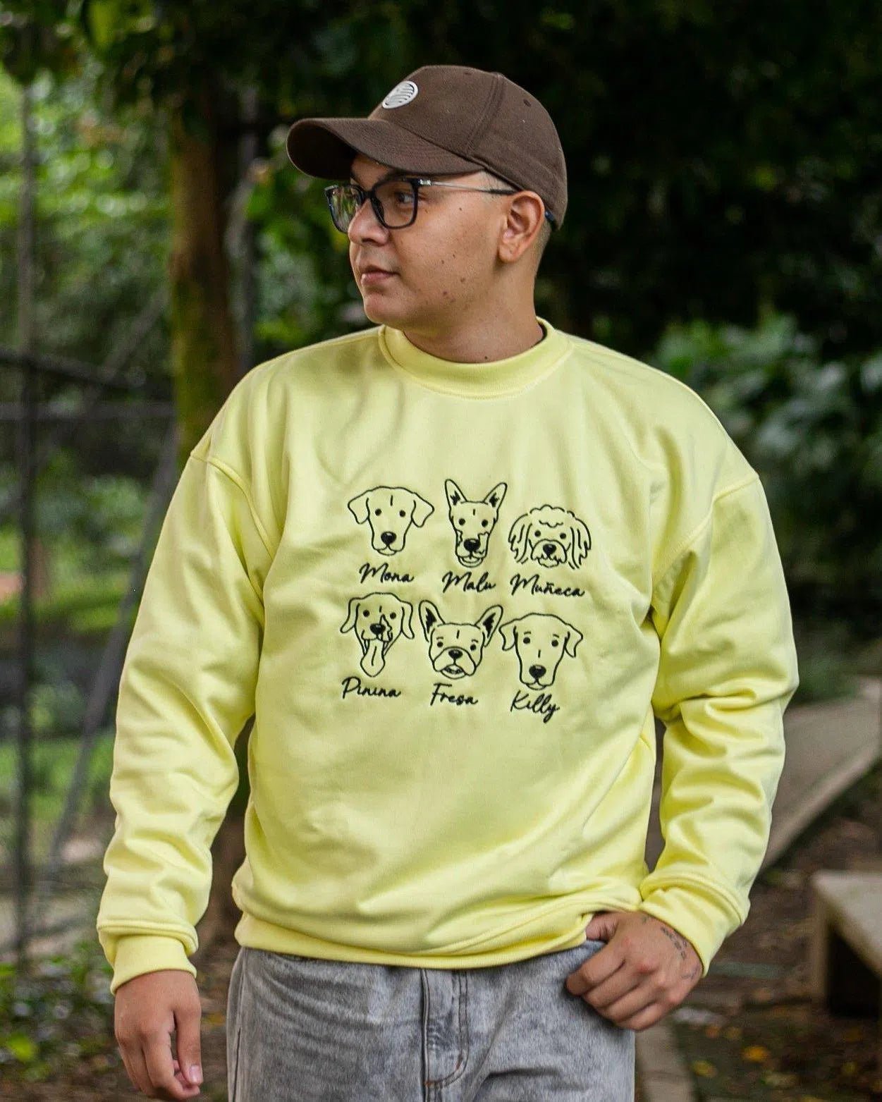 Buso personalizado con mascota en líneas