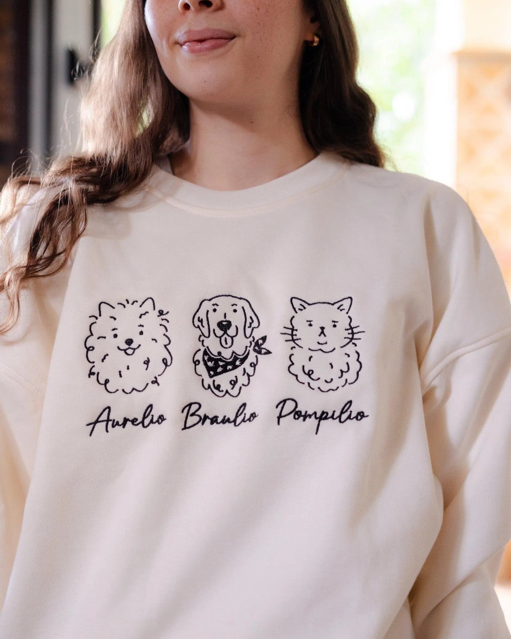 Buso personalizado con mascota en líneas