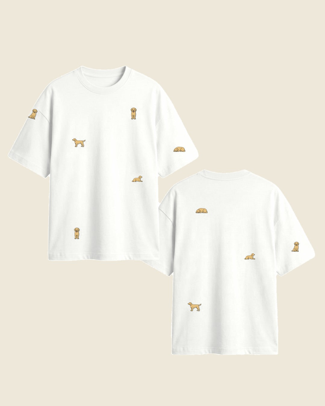 Camiseta mini labrador color blanco - bordado BRD2, Medellín Colombia