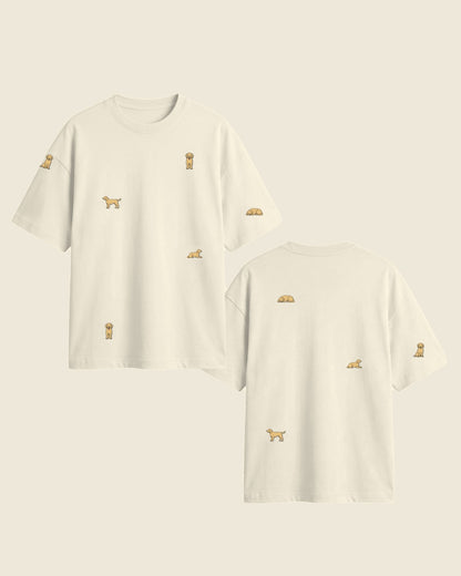 Camiseta mini labrador color crudo - bordado BRD2, Medellín Colombia