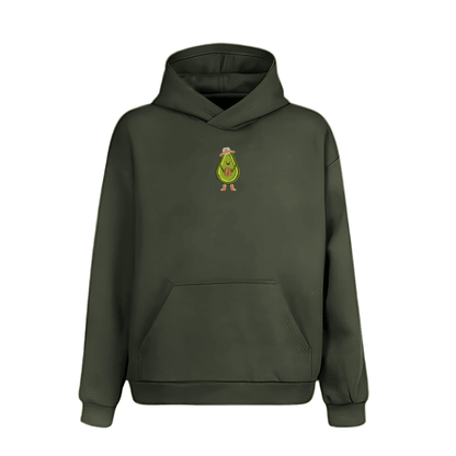 Hoodie aguacate con texanas