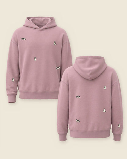 Hoodie mini husky color palo de rosa - bordado BRD2, Medellín Colombia
