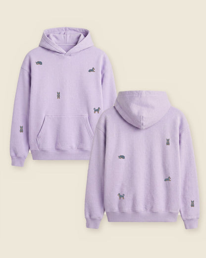 Hoodie mini pastor australiano color lila - bordado BRD2, Medellín Colombia