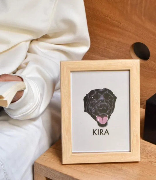 Marco con ilustración de mascota